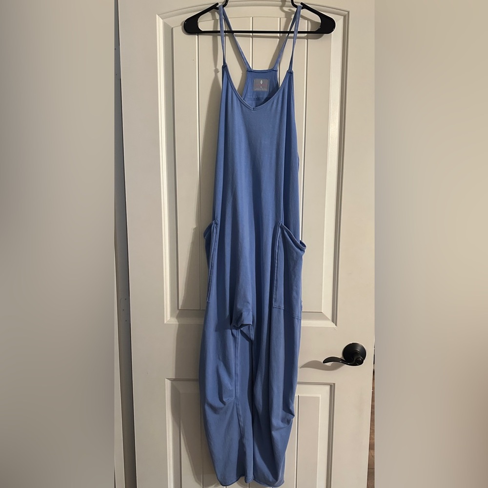 FP Movement by Free People Blue Tank Jumpsuit